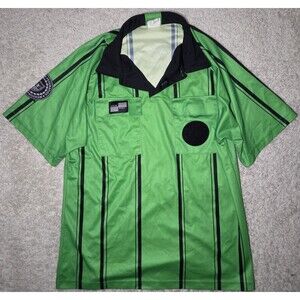 Kwik Goal Premier Soccer Referee Jersey Shirt Green Medium